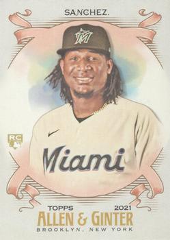 #140 Sixto Sanchez - Miami Marlins - 2021 Topps Allen & Ginter Baseball