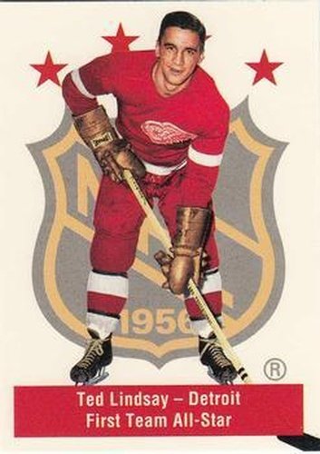 #140 Ted Lindsay - Detroit Red Wings - 1994 Parkhurst Missing Link 1956-57 Hockey