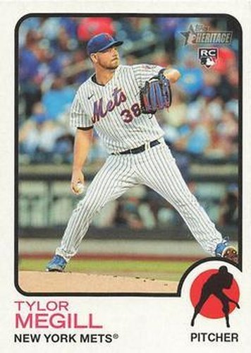 #140 Tylor Megill - New York Mets - 2022 Topps Heritage Baseball