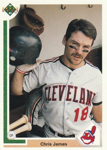 #140 Chris James - Cleveland Indians - 1991 Upper Deck Baseball