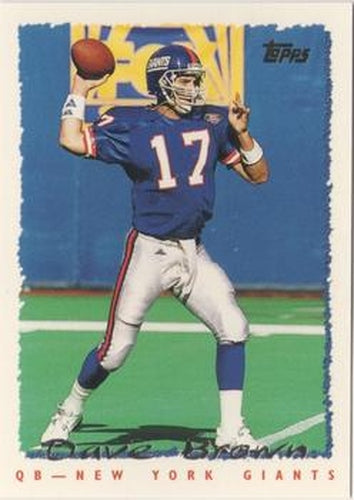 #140 Dave Brown - New York Giants - 1995 Topps Football