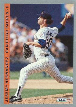 #140 Jeremy Hernandez - San Diego Padres - 1993 Fleer Baseball