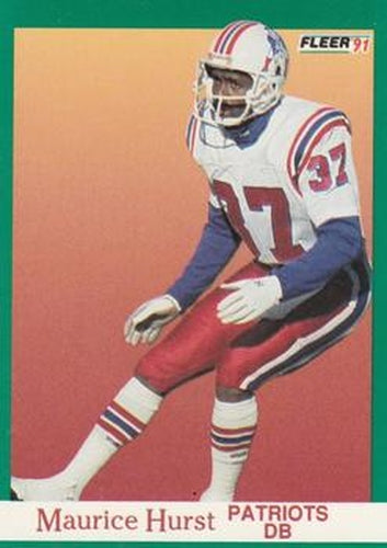 #140 Maurice Hurst - New England Patriots - 1991 Fleer Football