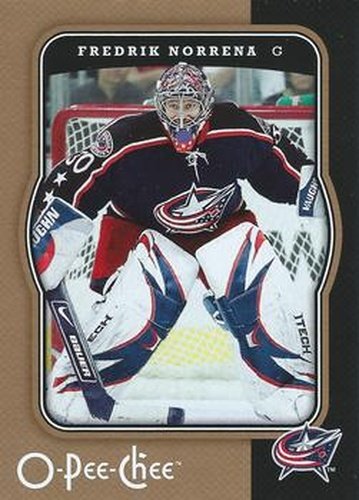 #140 Fredrik Norrena - Columbus Blue Jackets - 2007-08 O-Pee-Chee Hockey