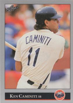 #140 Ken Caminiti - Houston Astros - 1992 Leaf Baseball