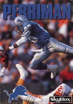 #140 Brett Perriman - Detroit Lions - 1992 SkyBox Impact Football