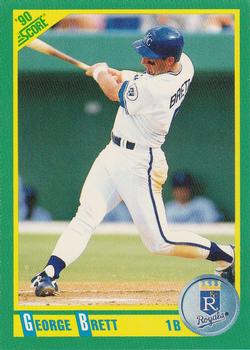 #140 George Brett - Kansas City Royals - 1990 Score Baseball