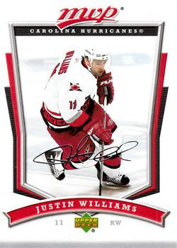 #140 Justin Williams - Carolina Hurricanes - 2007-08 Upper Deck MVP Hockey