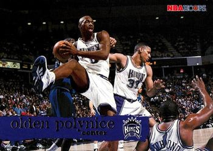 #140 Olden Polynice - Sacramento Kings - 1995-96 Hoops Basketball