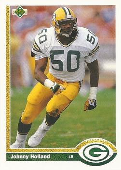 #140 Johnny Holland - Green Bay Packers - 1991 Upper Deck Football