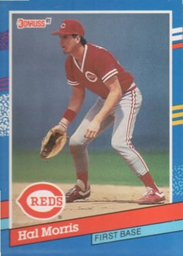 #141 Hal Morris - Cincinnati Reds - 1991 Donruss Baseball