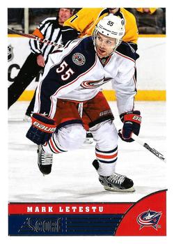 #141 Mark Letestu - Columbus Blue Jackets - 2013-14 Score Hockey