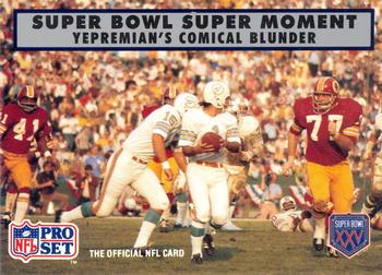 #141 Garo Yepremian - Miami Dolphins - 1990-91 Pro Set Super Bowl XXV Silver Anniversary Football