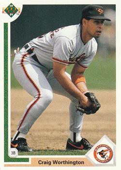 #141 Craig Worthington - Baltimore Orioles - 1991 Upper Deck Baseball