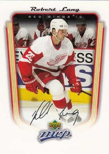 #141 Robert Lang - Detroit Red Wings - 2005-06 Upper Deck MVP Hockey