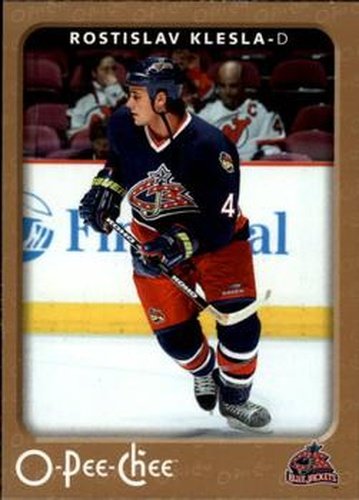 #141 Rostislav Klesla - Columbus Blue Jackets - 2006-07 O-Pee-Chee Hockey