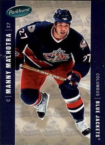 #141 Manny Malhotra - Columbus Blue Jackets - 2005-06 Parkhurst Hockey