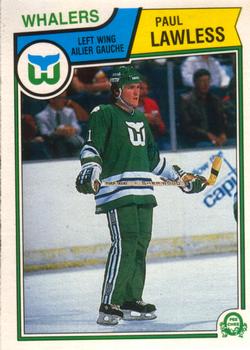#141 Paul Lawless - Hartford Whalers - 1983-84 O-Pee-Chee Hockey