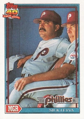 #141 Nick Leyva - Philadelphia Phillies - 1991 Topps Baseball