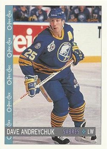 #141 Dave Andreychuk - Buffalo Sabres - 1992-93 O-Pee-Chee Hockey