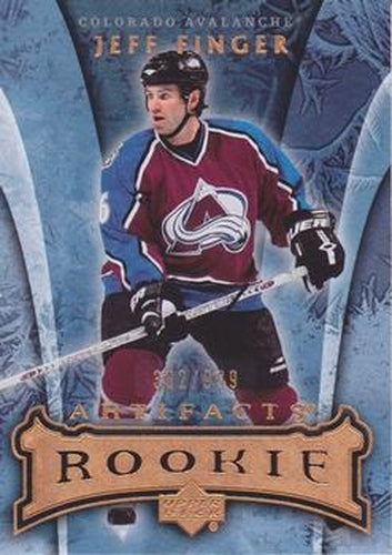 #141 Jeff Finger - Colorado Avalanche - 2007-08 Upper Deck Artifacts Hockey