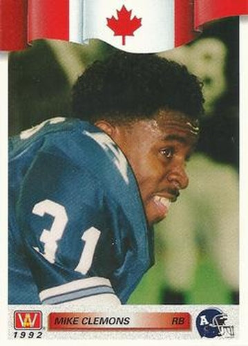 #141 Mike Clemons - Toronto Argonauts - 1992 All World CFL Football