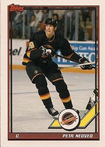 #141 Petr Nedved - Vancouver Canucks - 1991-92 Topps Hockey