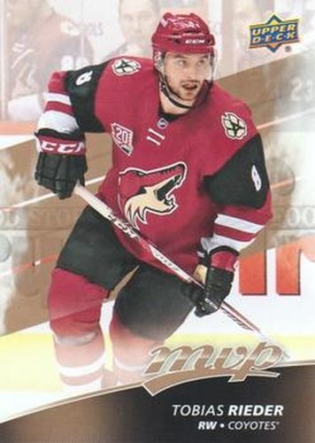 #141 Tobias Rieder - Arizona Coyotes - 2017-18 Upper Deck MVP Hockey
