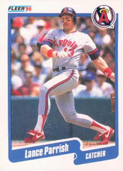#141 Lance Parrish - California Angels - 1990 Fleer USA Baseball