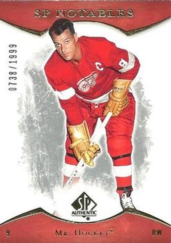 #141 Gordie Howe - Detroit Red Wings - 2007-08 SP Authentic Hockey