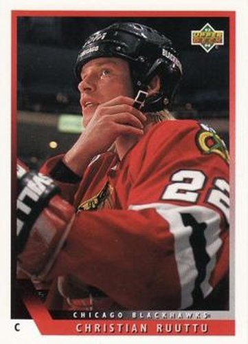 #141 Christian Ruuttu - Chicago Blackhawks - 1993-94 Upper Deck Hockey