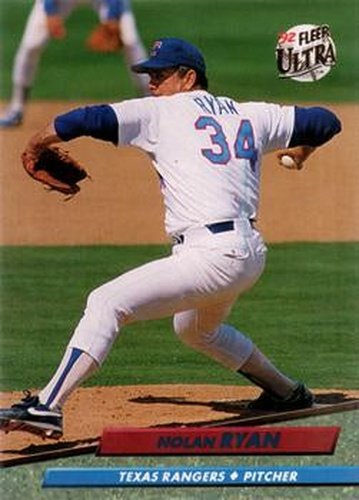 #141 Nolan Ryan - Texas Rangers - 1992 Ultra Baseball