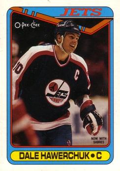 #141 Dale Hawerchuk - Winnipeg Jets - 1990-91 O-Pee-Chee Hockey