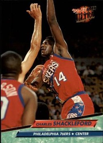 #141 Charles Shackleford - Philadelphia 76ers - 1992-93 Ultra Basketball