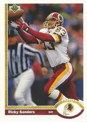 #141 Ricky Sanders - Washington Redskins - 1991 Upper Deck Football