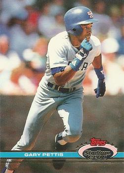 #141 Gary Pettis - Texas Rangers - 1991 Stadium Club Baseball