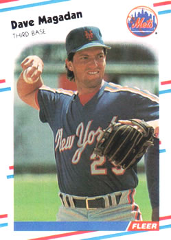 #141 Dave Magadan - New York Mets - 1988 Fleer Baseball