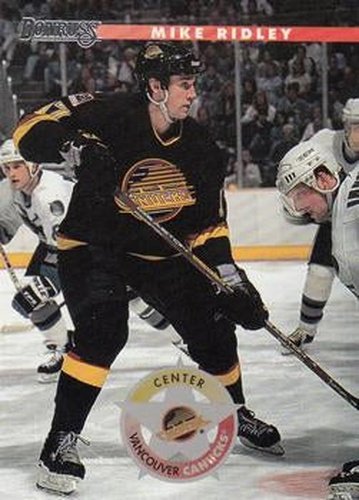 #141 Mike Ridley - Vancouver Canucks - 1996-97 Donruss Hockey