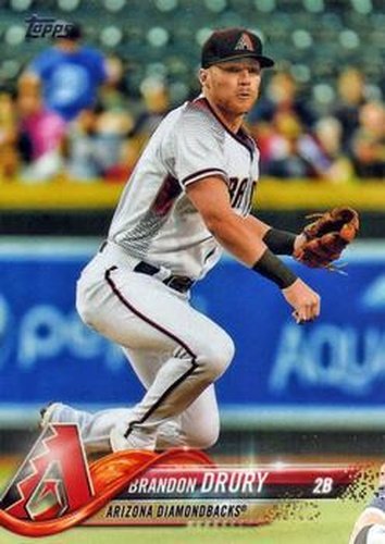 #141 Brandon Drury - Arizona Diamondbacks - 2018 Topps Baseball