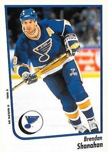 #141 Brendan Shanahan - St. Louis Blues - 1994-95 Panini Hockey Stickers