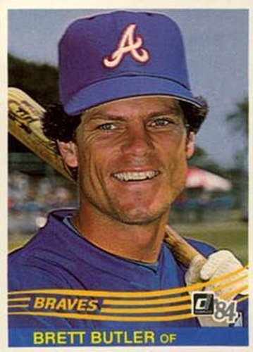 #141 Brett Butler - Atlanta Braves - 1984 Donruss Baseball
