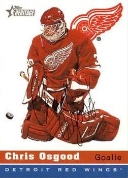 #141 Chris Osgood - Detroit Red Wings - 2000-01 Topps Heritage Hockey