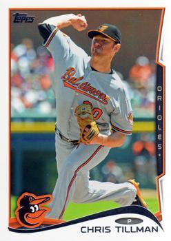 #141 Chris Tillman - Baltimore Orioles - 2014 Topps Baseball