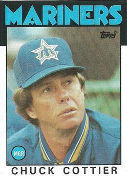 #141 Chuck Cottier - Seattle Mariners - 1986 Topps Baseball