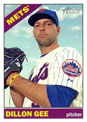 #141 Dillon Gee - New York Mets - 2015 Topps Heritage Baseball