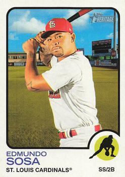 #141 Edmundo Sosa - St. Louis Cardinals - 2022 Topps Heritage Baseball