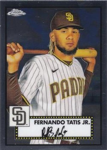 #141 Fernando Tatis Jr. - San Diego Padres - 2021 Topps Chrome Platinum Anniversary Baseball