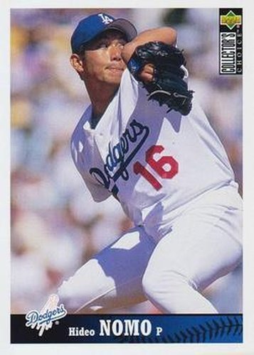 #141 Hideo Nomo - Los Angeles Dodgers - 1997 Collector's Choice Baseball
