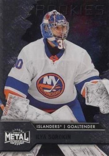 #141 Ilya Sorokin - New York Islanders - 2020-21 Skybox Metal Universe Hockey