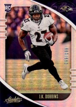 #141 J.K. Dobbins - Baltimore Ravens - 2020 Panini Absolute Football